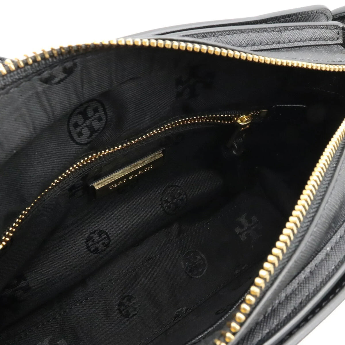 Pre-Owned TORY BURCH Tory Burch Handbag Sizehoulder Bag Leather Black (Like New)