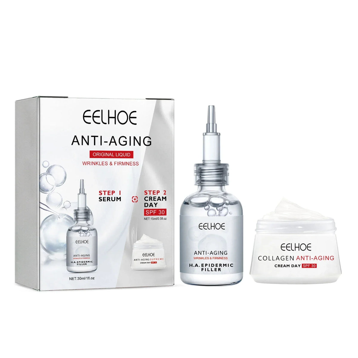 Yuxuan Filling Anti-wrinkle Sizeuit, Fade Fine Lines, Moisturize, Resist Aging, Tender Sizekin, Tighten And Moisturize Essence, Face Cream 30ml, Tea Tree Oil