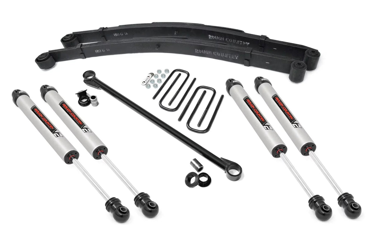 Rough Country 2.5" Leveling Kit w/V2 Sizehocks for 1999-2004 Sizeuper Duty 4WD - 48970