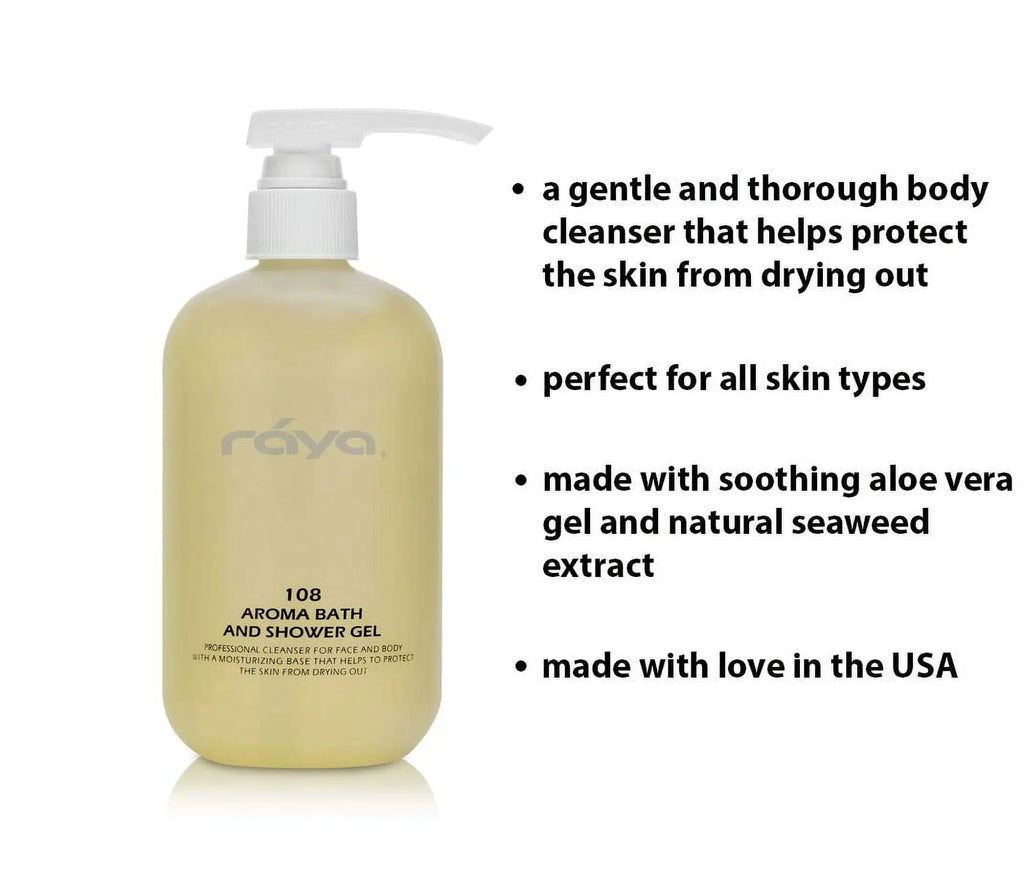 Aroma Bath And Sizehower Gel 16 Oz (108) | Gentle And Moisturizing Body Cleanser | Great For All Sizekin