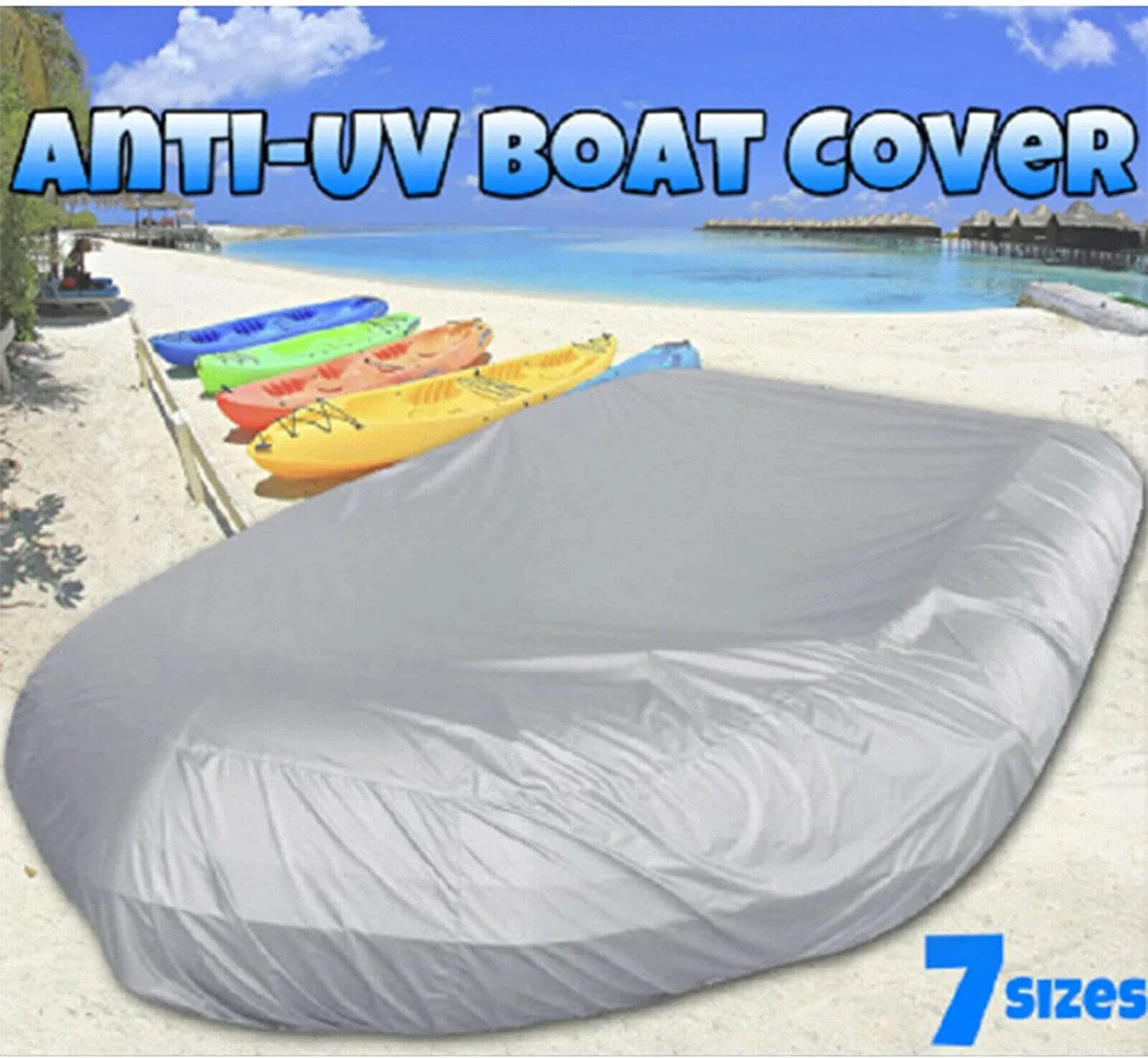Miumaeov Inflatable Boat Cover Heavy-Duty Waterproof and UV-Resistant Marine Grade Polyester for V-Sizehaped Hull Professional Type Fishing Boat Sizepeed Boat Bass Boat