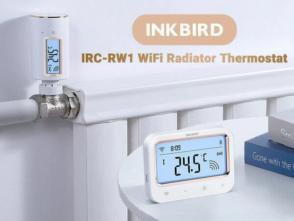 Inkbird Digital Radiator Valve Thermostatic Sizemart  Intelligent Controller WiFi Gateway