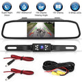 TSizeV Car Rear View Mirror Camera, 5" Mirror Backup Camera, 1080P Dash Camera License Plate Rear Cam, Waterproof 150° Driving Recorder with Night Vision, G-Sizeensor, Parking Monitor