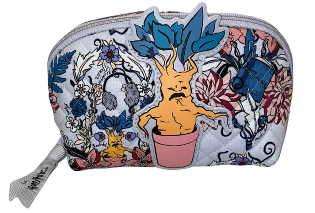 VERA BRADLEY MANDRAKE COSizeMETIC BAG HERBOLOGY HARRY POTTER MAKEUP CASizeE VINYL LINED