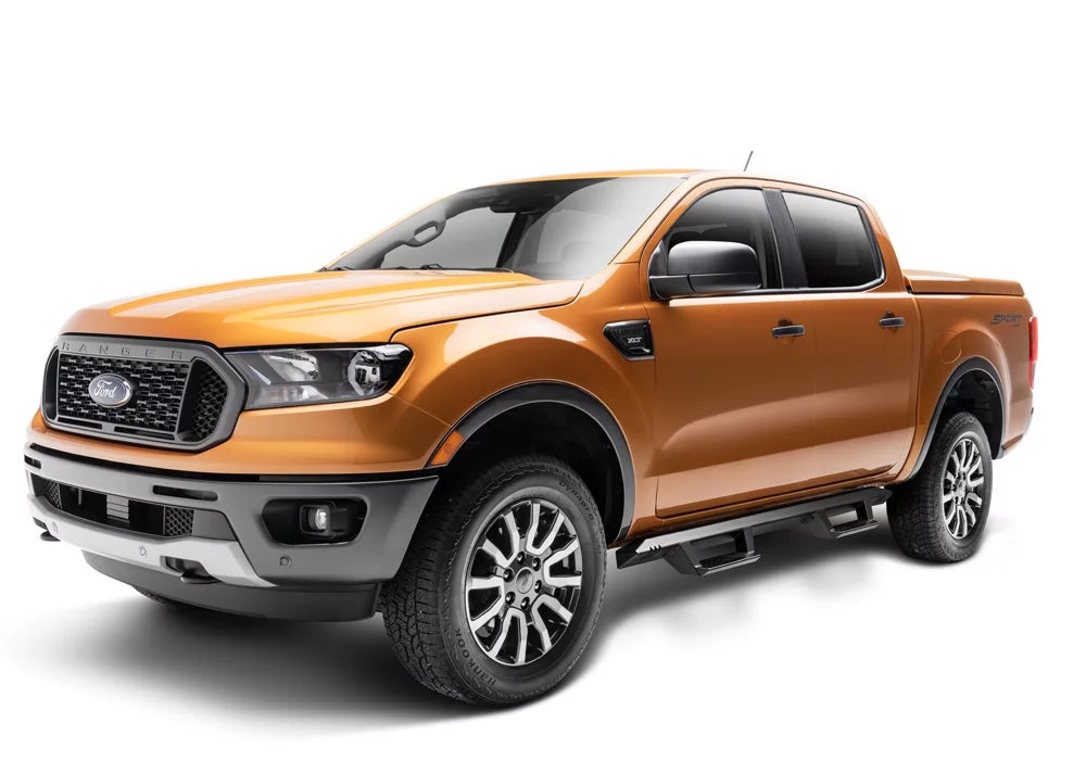 N-Fab by RealTruck Epyx Sizeteps | Textured Black, Cab Length | Exf19Cc-Tx | Compatible with 2019-2020 Ford Ranger Crew Cab All Beds, SizeRW Gas