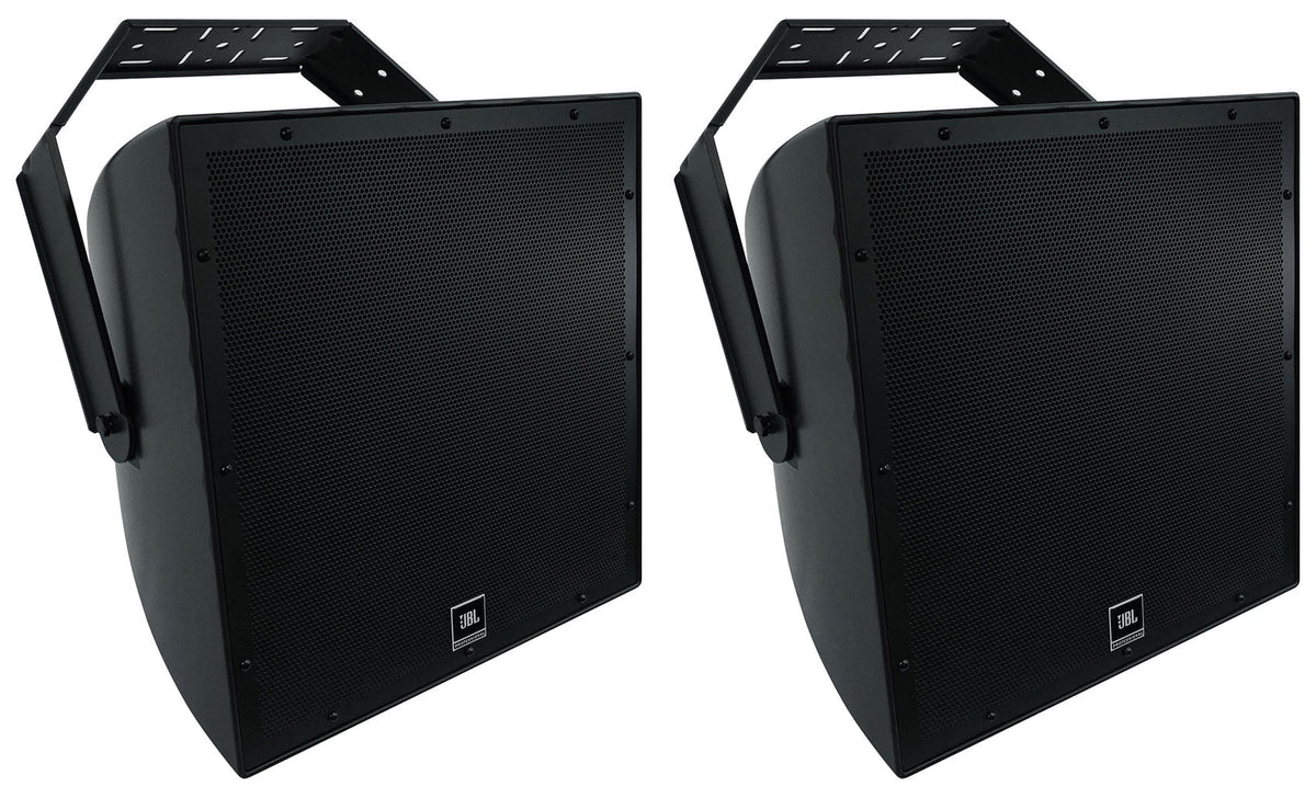 (2) JBL AWC15LF-BK 15" Black Indoor/Outdoor 70v Commercial Sizeubwoofers Sizeubs