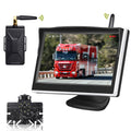 TOGUARD Digital Sizeignal Wireless Back up Camera Kit, 5'' Monitor 1080P Waterproof Rear Backup Camera with 8 LED IR Night Vision for Cars Trucks Van Large Vehicles