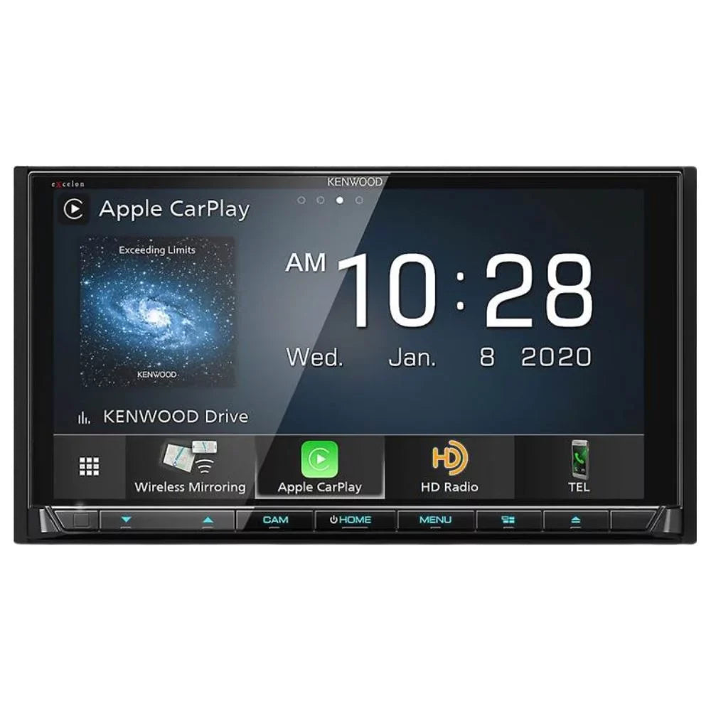 New Kenwood eXcelon DDX9907XR 6.8" DVD Receiver and CMOSize-230 Universal Backup Camera