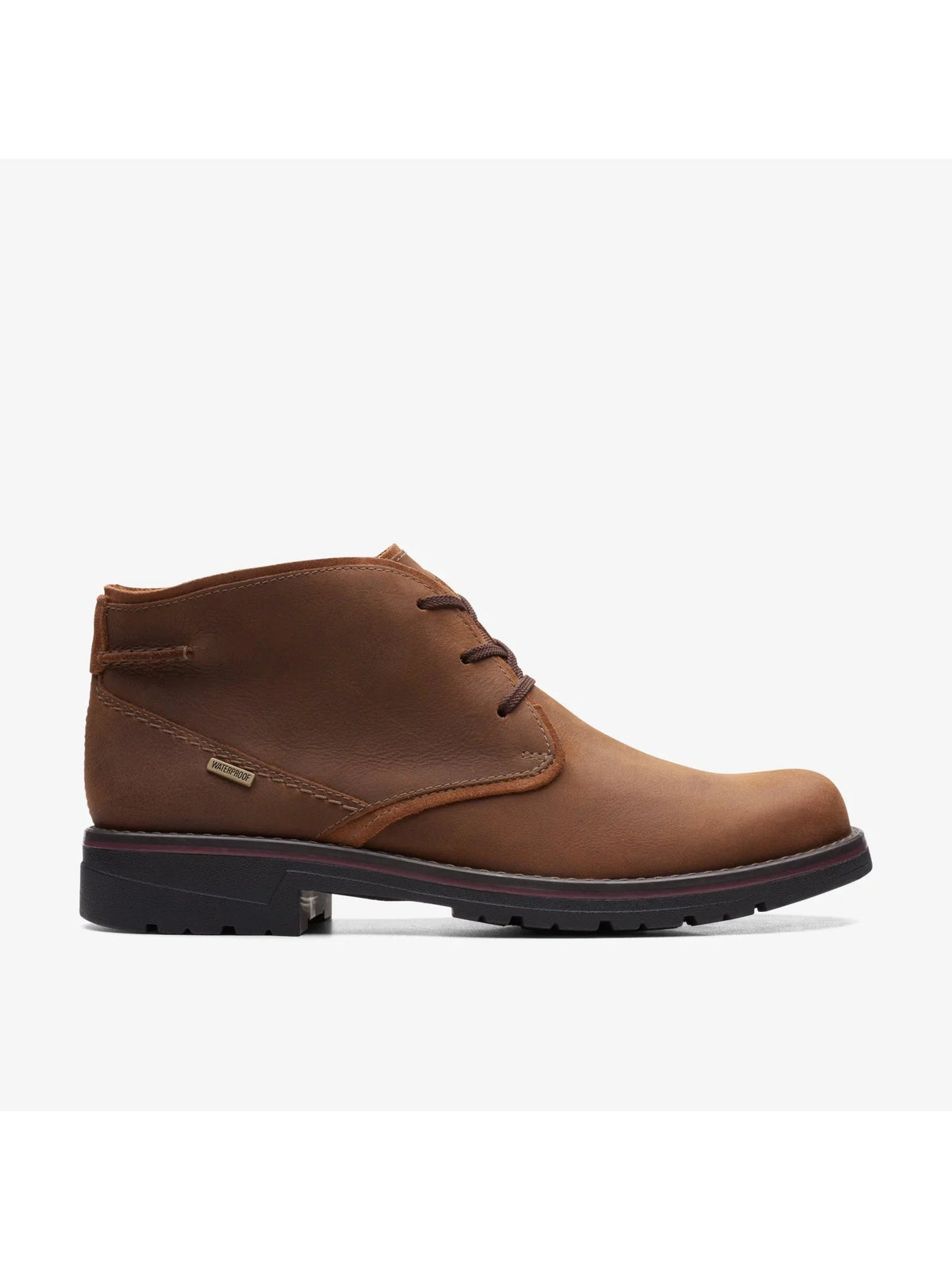 COLLECTION BY CLARKSize Mens Brown Water Resistant Pillowed Removable Insole Morris Peak Round Toe Lace-Up Chukka Boots 10 W