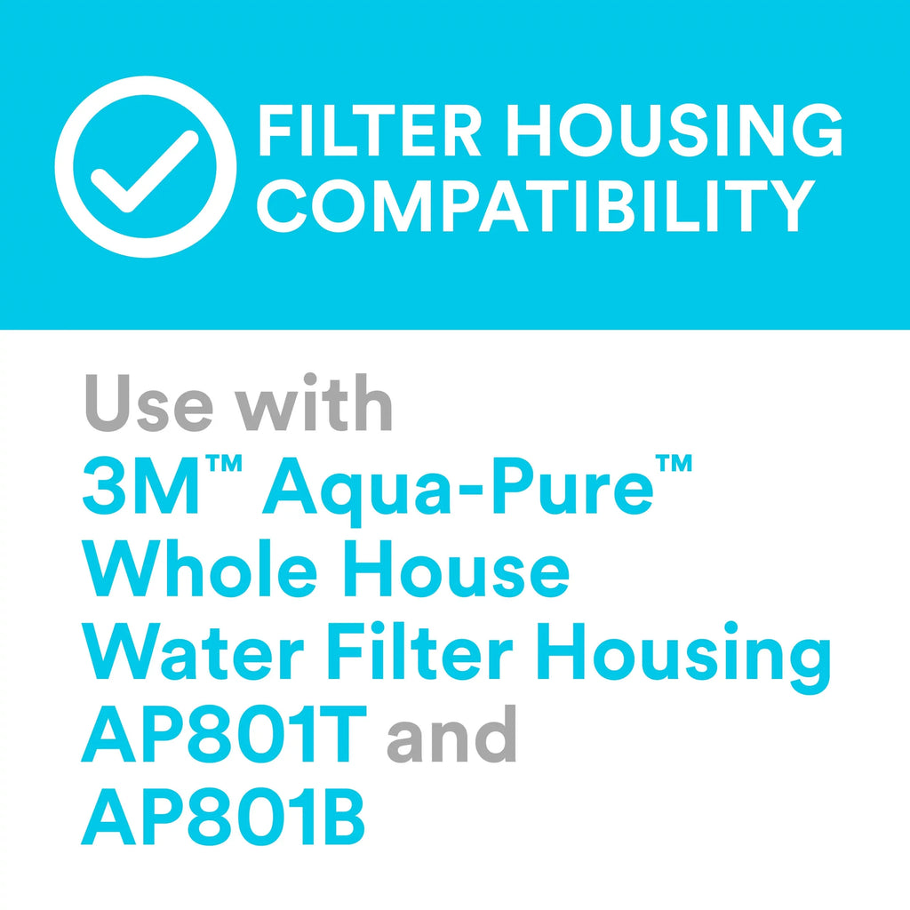 3M Aqua-Pure AP810-2 Large Capacity Whole House Replacement Water Filter Drop-in Cartridge, Use with AP802 Sizeystems