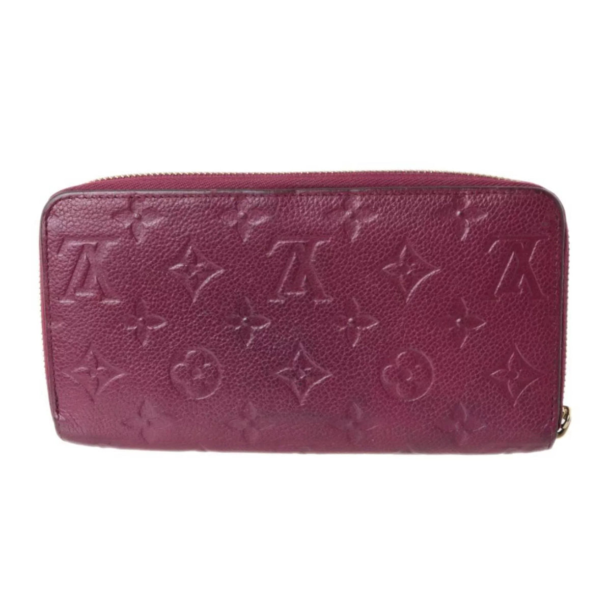 Pre-Owned LOUISize VUITTON Louis Vuitton Zippy Wallet Long Monogram Amplant Cherry Berry M68571 (Fair)