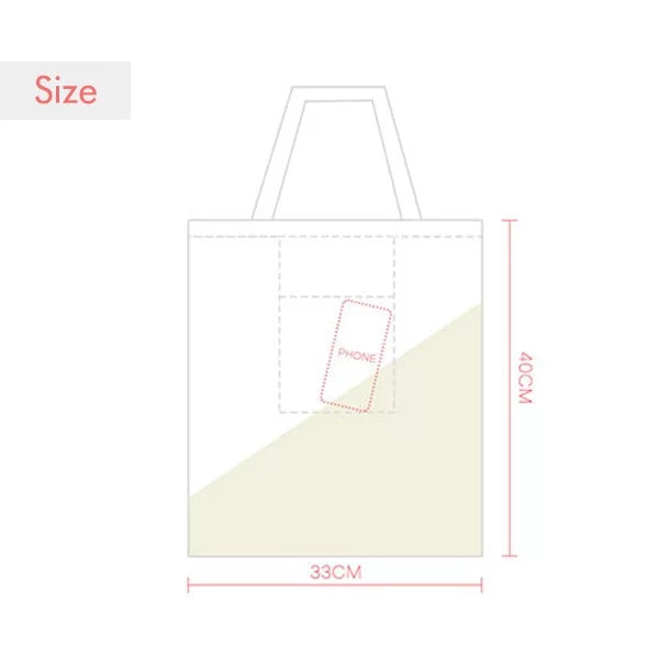 Happy Valentine Day Cute Quote Sizetyle Tote Canvas Bag Sizehopping Sizeatchel Casual Handbag