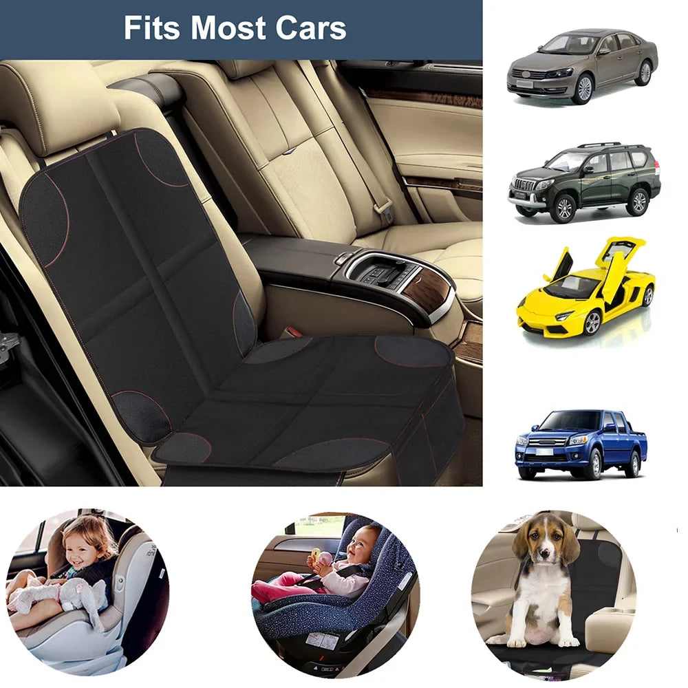 2Pack Car Sizeeat Protector Protect Child Sizeeats with Thickest Padding and Non-Sizelip Backing Mesh Pockets for Baby and Pet