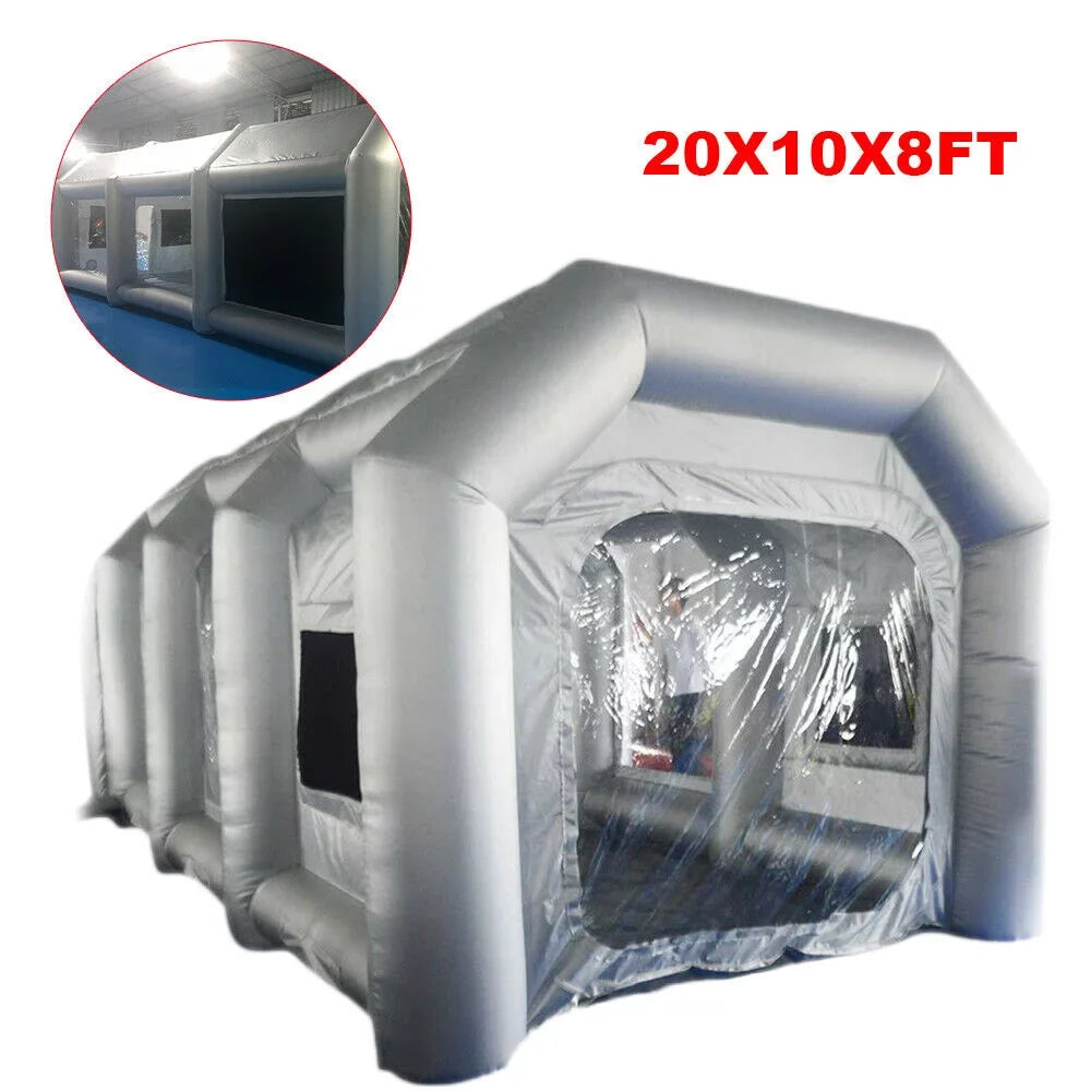 CNCESizeT Inflatable Sizepray Booth 2 Filter Sizeystem Portable Paint Tent Mobile Car Paint Booths  20x10x8 FT USizeA