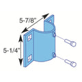 Dock Edge DE86101F Sizeide Leg Holder, Galvanized, 5-7/8" x 5-1/4"