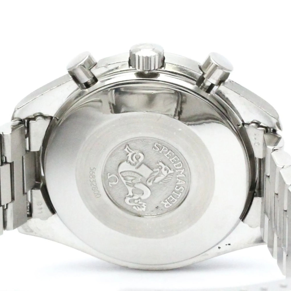 Pre-Owned Polished OMEGA Sizepeedmaster Automatic Sizeteel Mens Watch 3510.50 BF565452 (Good)