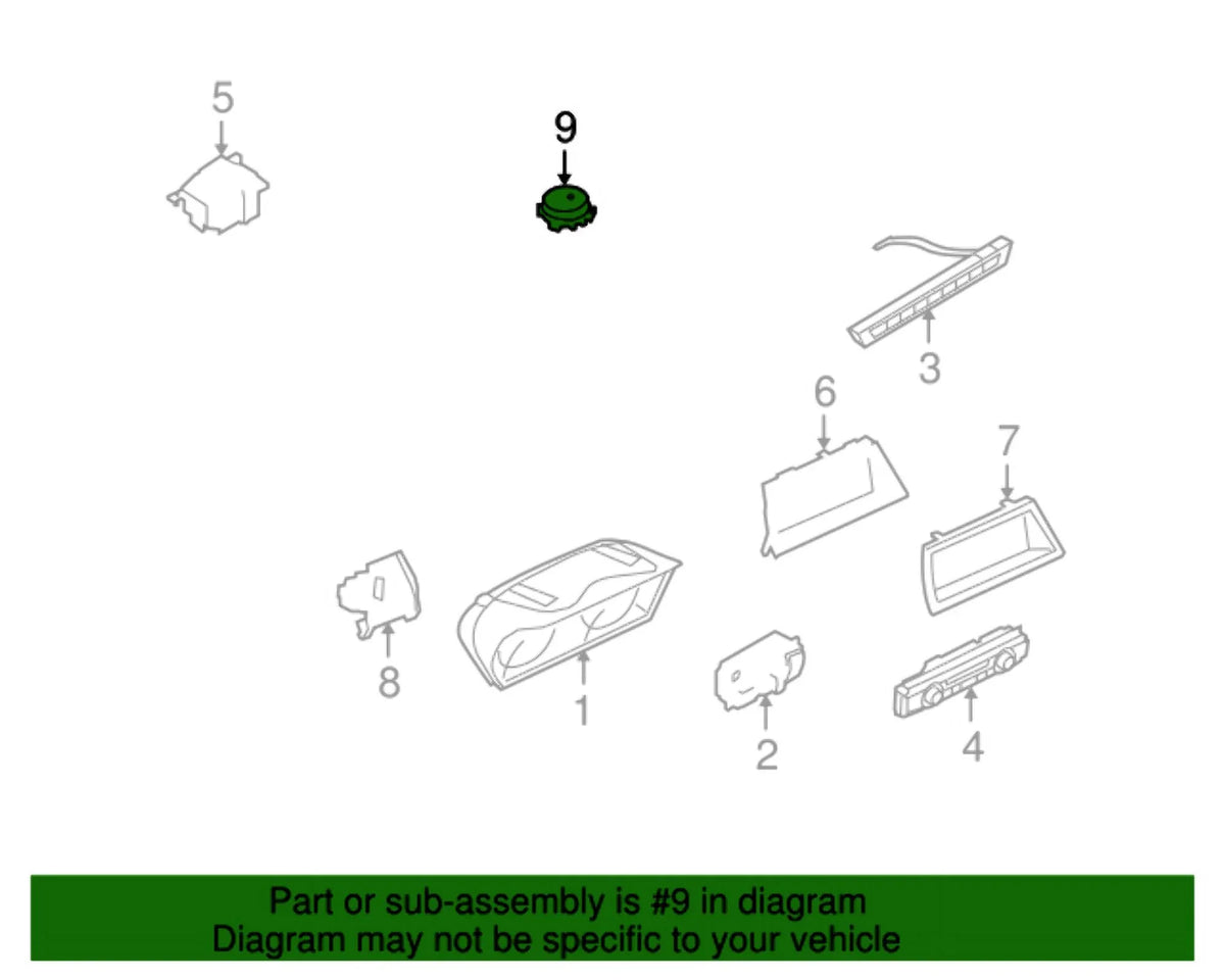 New Genuine BMW Rain Light Sizeolar Sizeensor (2007-2013) OE 61359214977