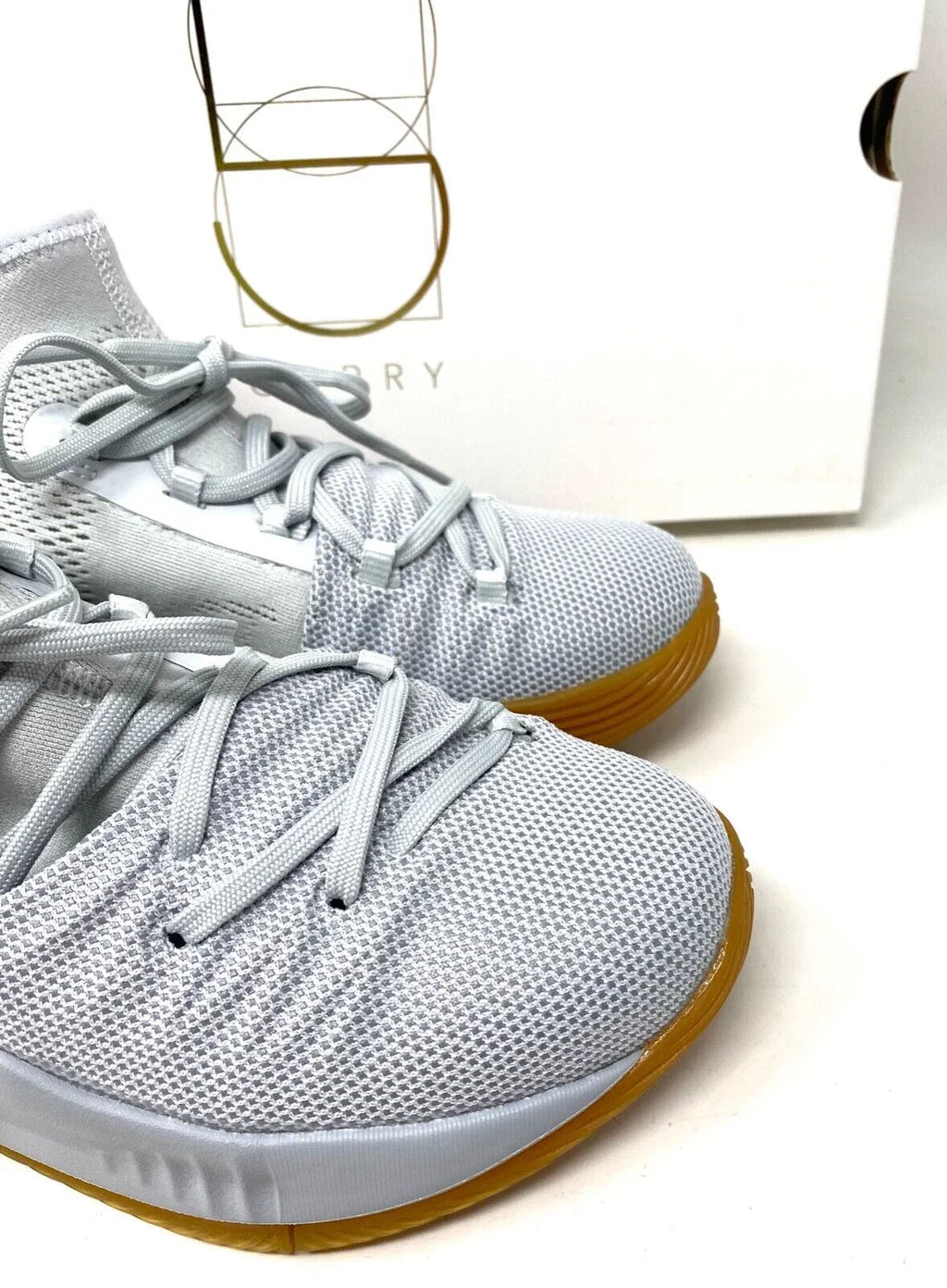Under Armour UA Boys Curry 5 PSize Elemental Tokyo Gray Mesh Sizeneakers 3020742-105