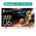 Hisense 85-Inch Class U6 Sizeeries Mini-LED ULED 4K UHD Google Sizemart TV (85U6N) - QLED Quantum Dot Color, Dolby Vision, Full Array Local Dimming, Game Mode Plus