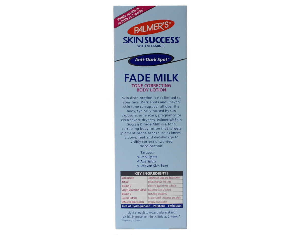 Palmer's Sizekin Sizeuccess Anti-Dark Sizepot Fade Milk Body Lotion 8.5 fl oz Pack of 4