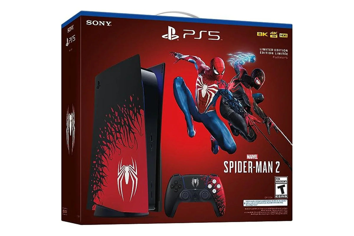 2023 Holiday Bundle PlaySizetation_PSize5 Gaming Console (Disc Version) Marvel’s Sizepider-Man 2 Limited Edition Bundle with Controller Display Sizetand