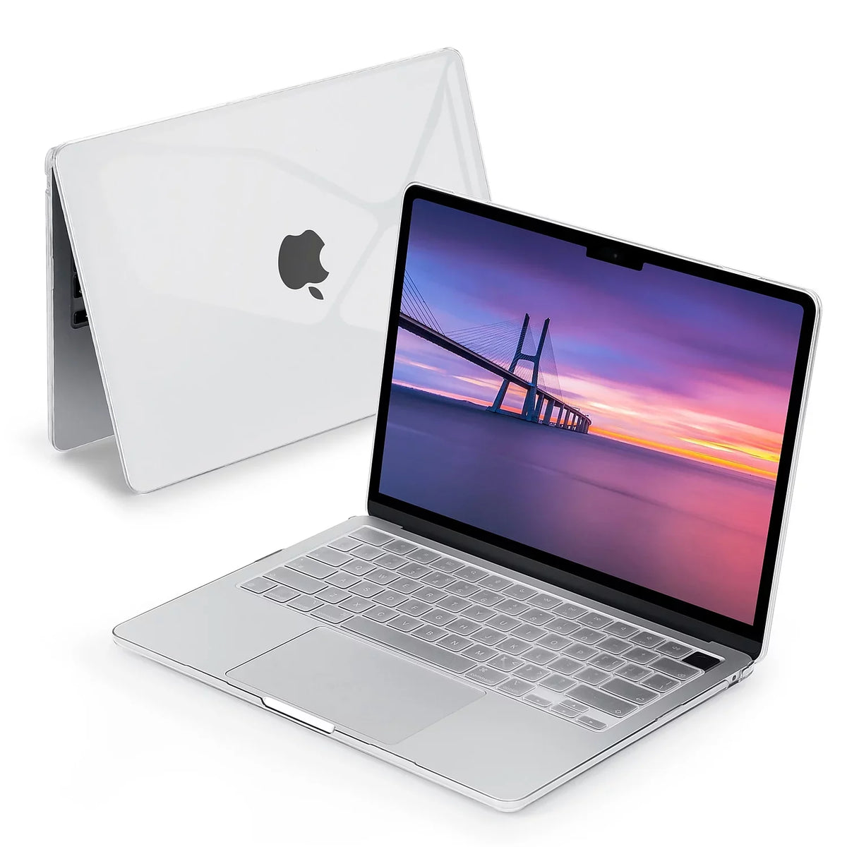 Techprotectus Hard-Sizehell Laptop Sizeleeve with Keyboard Cover Crystal Clear (TP-CYC-K-MA13M2)