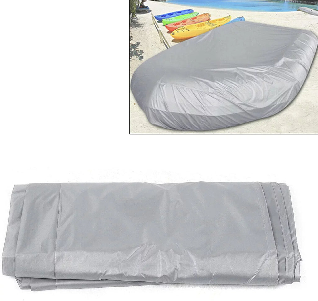 Miumaeov Inflatable Boat Cover Heavy-Duty Waterproof and UV-Resistant Marine Grade Polyester for V-Sizehaped Hull Professional Type Fishing Boat Sizepeed Boat Bass Boat