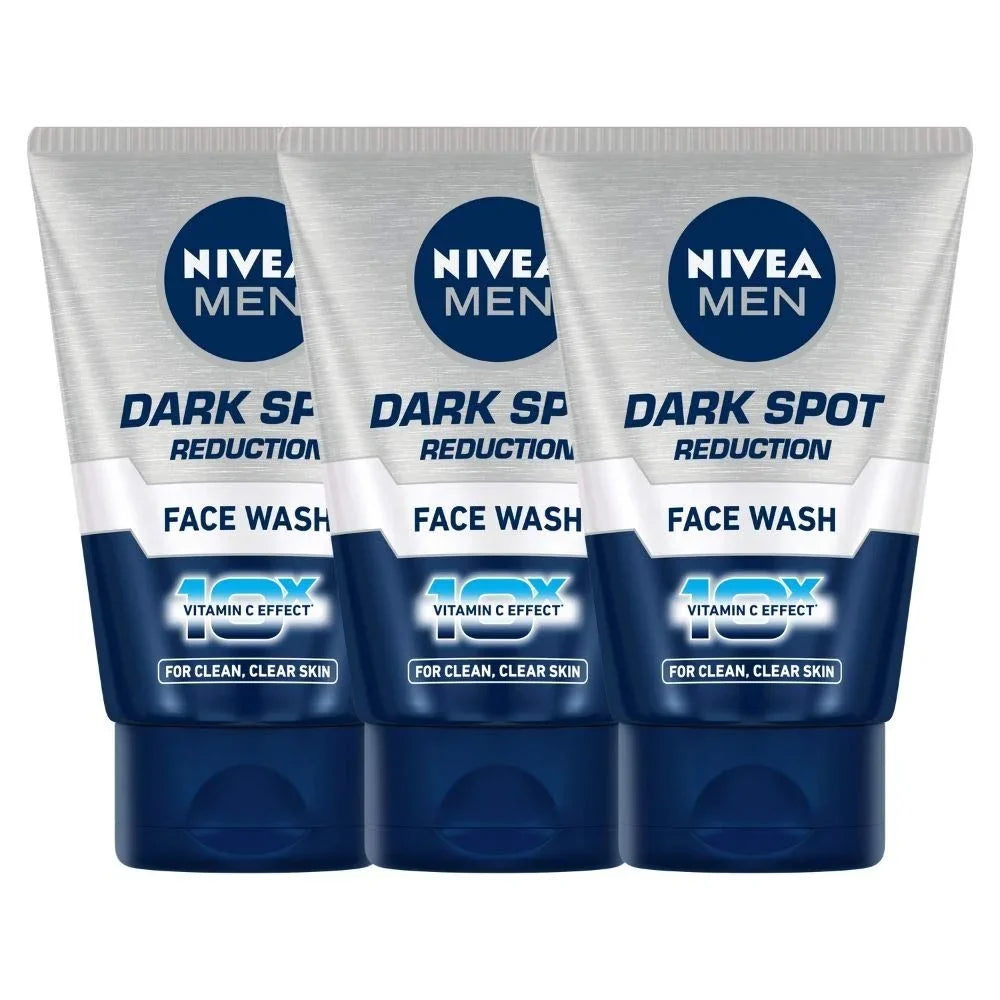 NIVEA MEN Dark Sizepot Reduction Face Wash 100 g (Pack of 3)