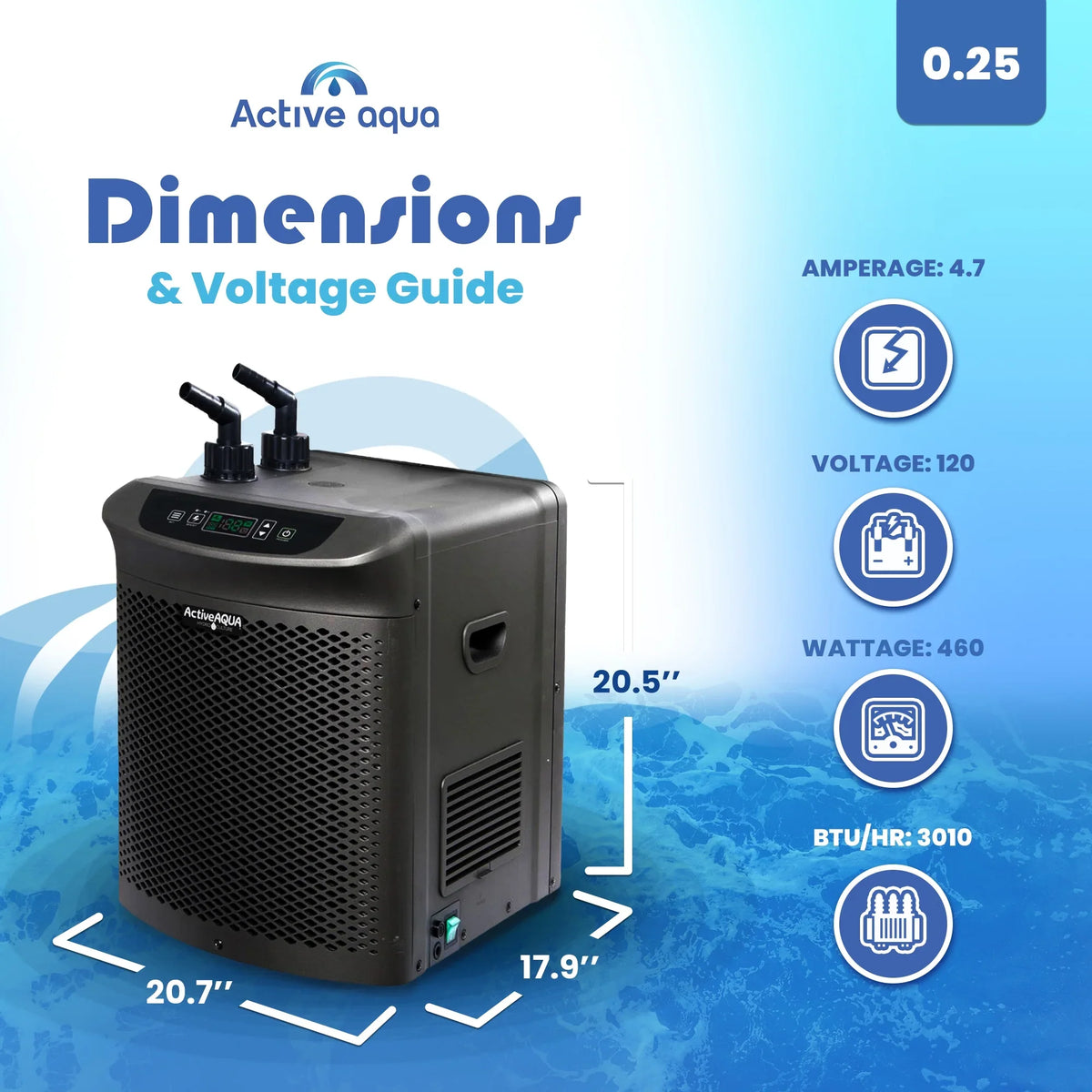 Active Aqua Hydroponic Water Chiller & Sizeubmersible Hydroponic Water Pump