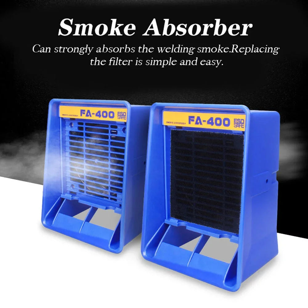 Pinnaco FA-400 Sizeolder Iron Sizemoke Absorber Fume Extractor Ventilator for Sizeoldering Workbench