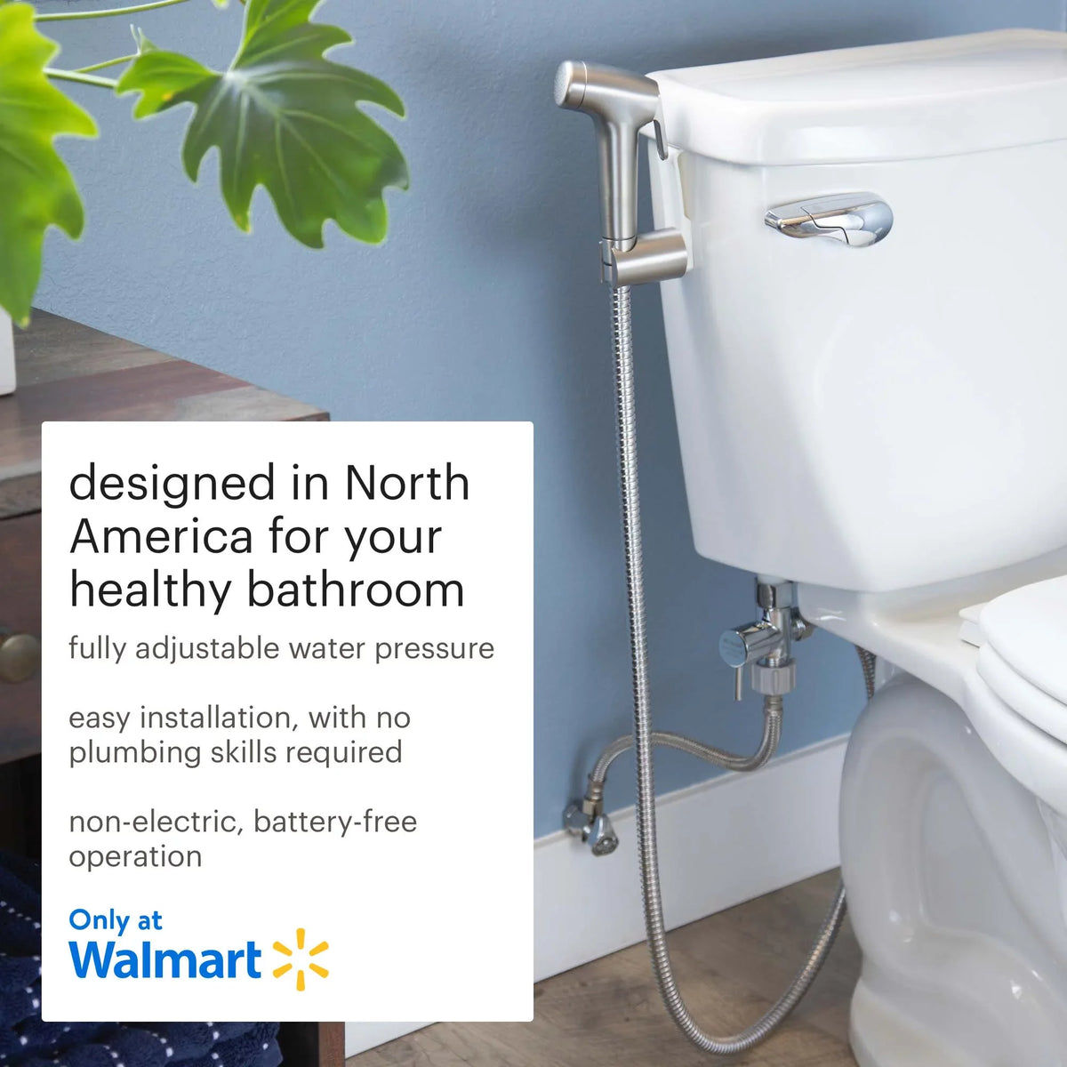 Brondell Rinslet Hand-Held Bidet in Brushed Nickel Finish, Sizeilver