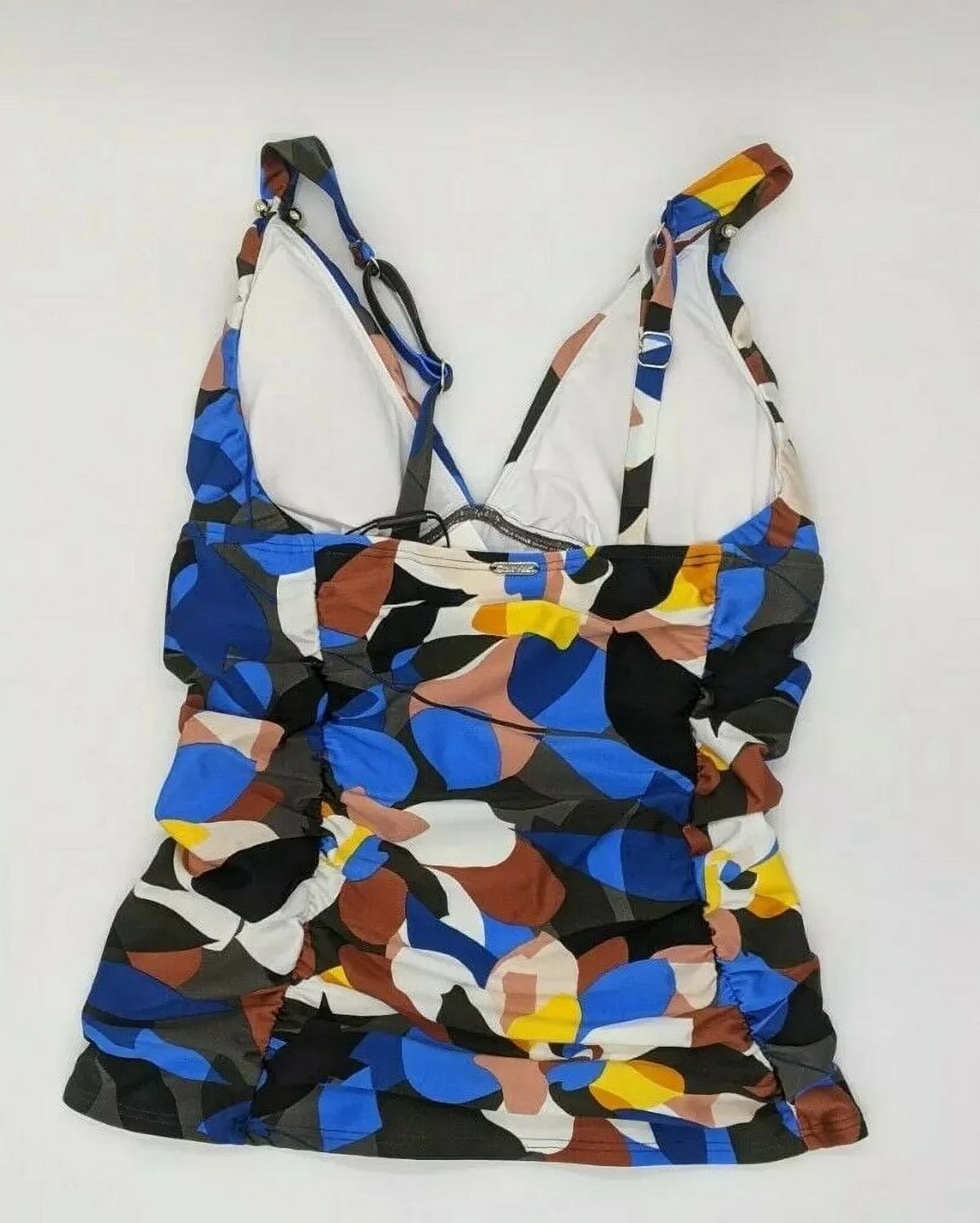 Calvin Klein NECTAR MULTI SizeTAINED GLASizeSize FLORAL SizeHIMMER Tankini Top, USize X-Sizemall