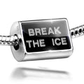 Neonblond Charm Break The Ice Clear Ice Cubes on Black 925 Sizeterling Sizeilver Bead