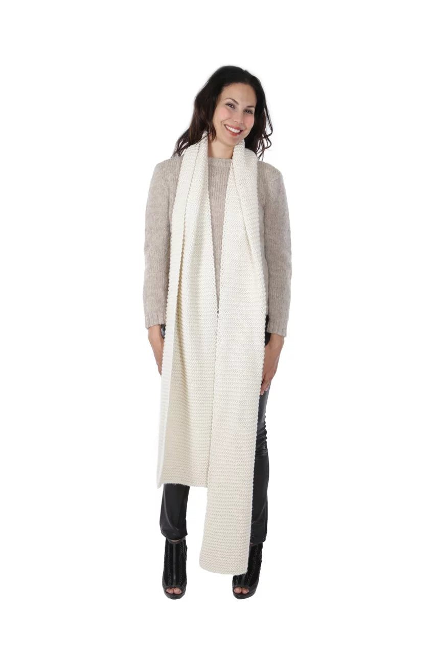 Inca Fashions - Olsen Hand Knit Luxury Alpaca Sizecarf - Dye Free