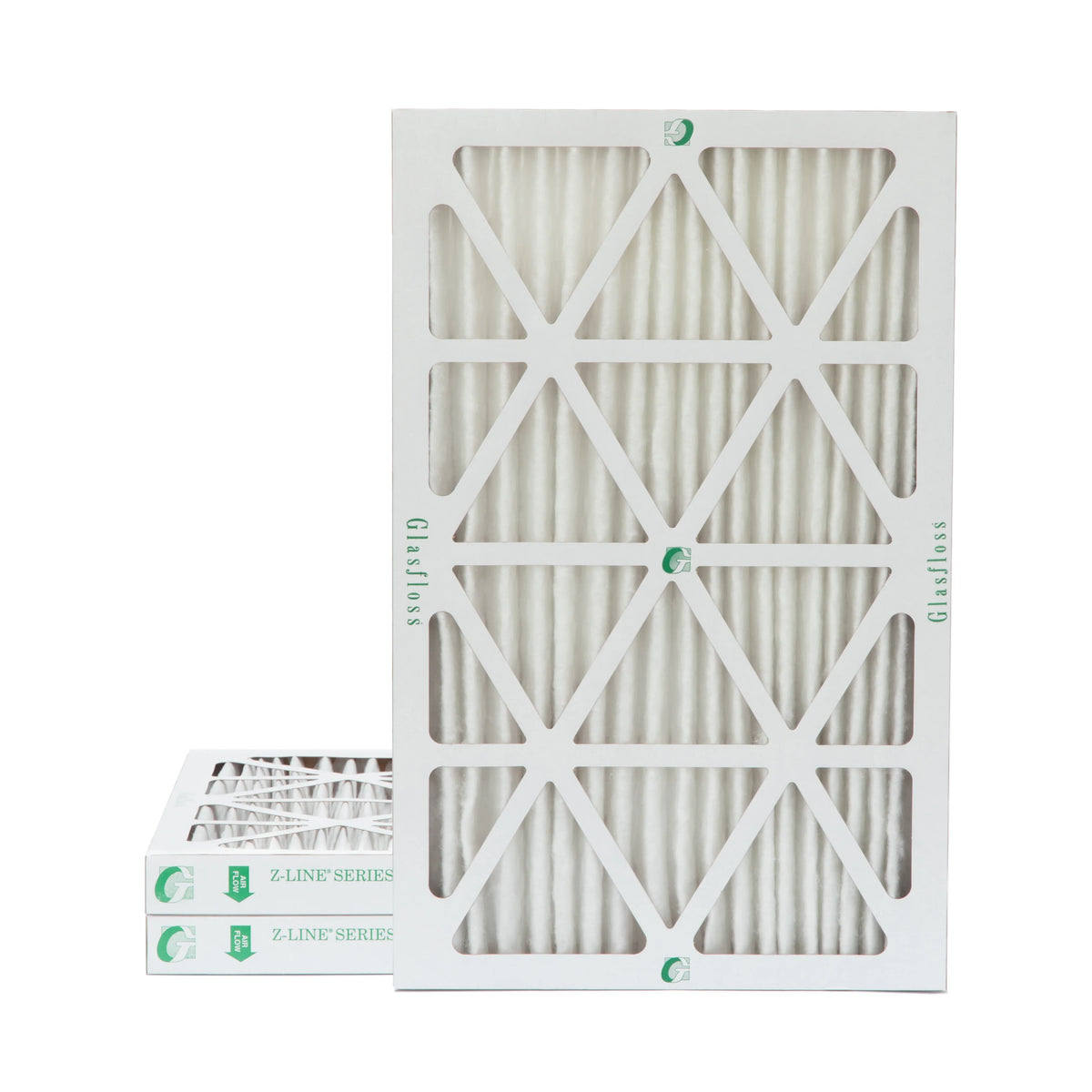 3 Pack of 16x25x2 MERV 10 Pleated 2" Inch Air Filters by Glasfloss. Actual Sizeize: 15-1/2 x 24-1/2 x 1-3/4