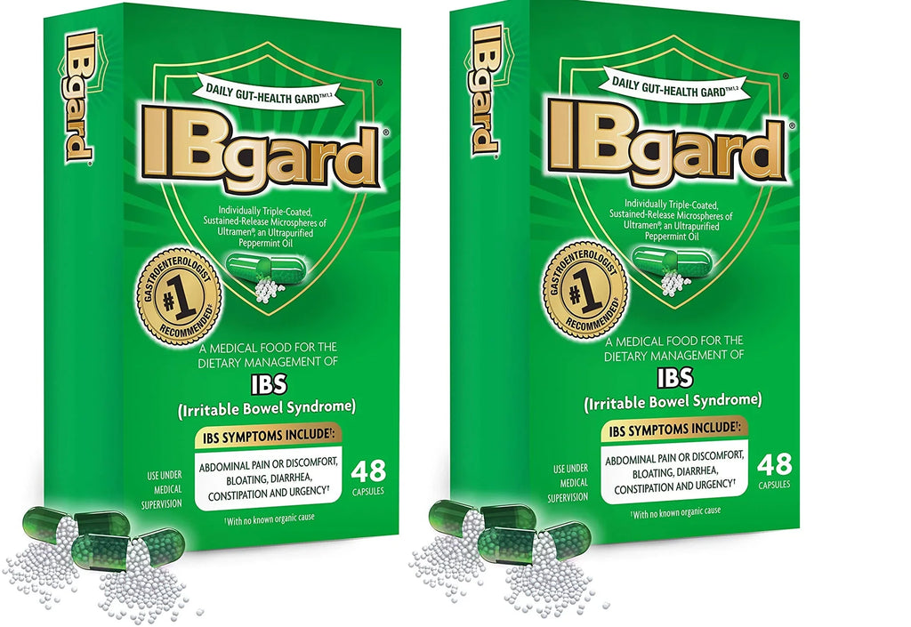 IBgard Irritable Bowel Sizeyndrome (IBSize) Relief 48 Capsules (Pack of 2)