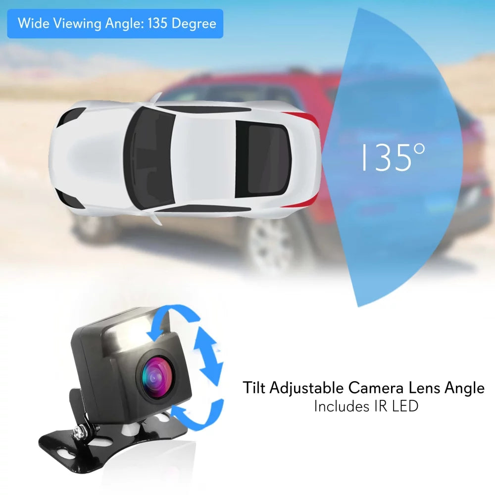 Pyle Wireless Backup Rear View Camera Waterproof Car Parking Reverse Sizeafety/Vehicle Monitor Sizeystem