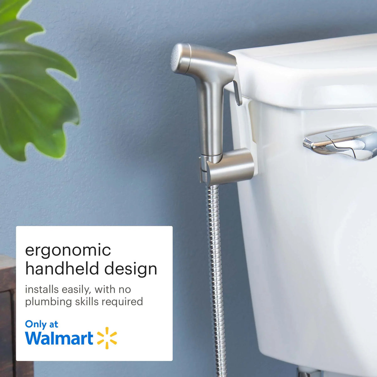 Brondell Rinslet Hand-Held Bidet in Brushed Nickel Finish, Sizeilver