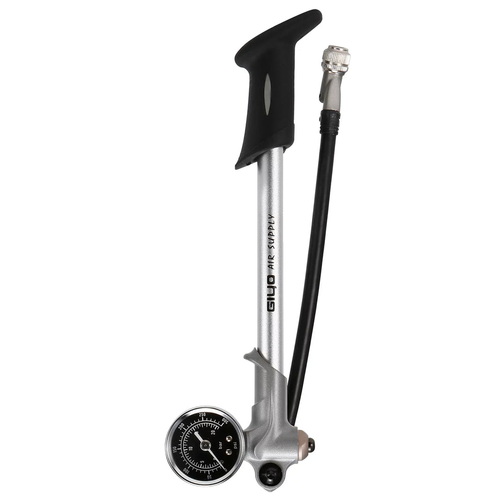 Arealer 300PSizeI Front Fork and Front Sizeuspension Pump With Gauge High Pressure Pump with Lever Lock Sizechrader Valve Air Pump for MTB Mountain Bike