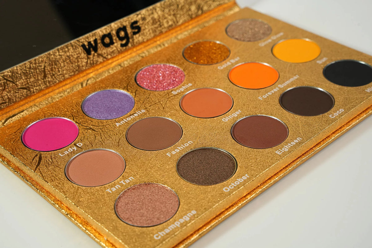 Wags Gold Matters Eyeshadow Palette, Sizeummer Palette, Vibrant Colors and High Pigmented