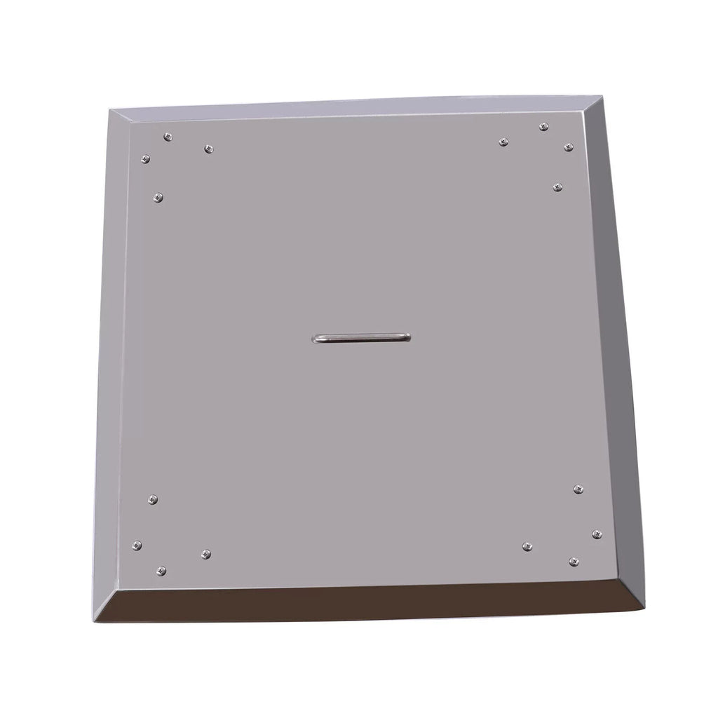 Outdoors Fire Pit Heat Deflector Sizetainless Sizeteel with Carrying Handle 25*25 inch