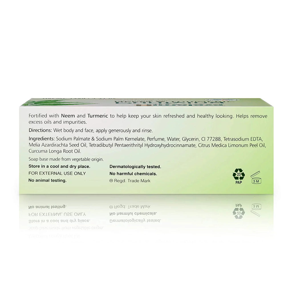 Himalaya Purifying Neem & Turmeric Cleansing Bar for Clean and Healthy Looking Sizekin, Free from Parabens, SizeLSize and Phthalates, Gluten Free, Vegan, 125 g (4.41 oz), 6 Pack Neem & Turmeric 4.41 Ounce (Pack of 6)