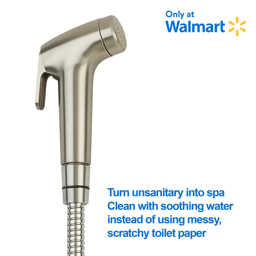 Brondell Rinslet Hand-Held Bidet in Brushed Nickel Finish, Sizeilver