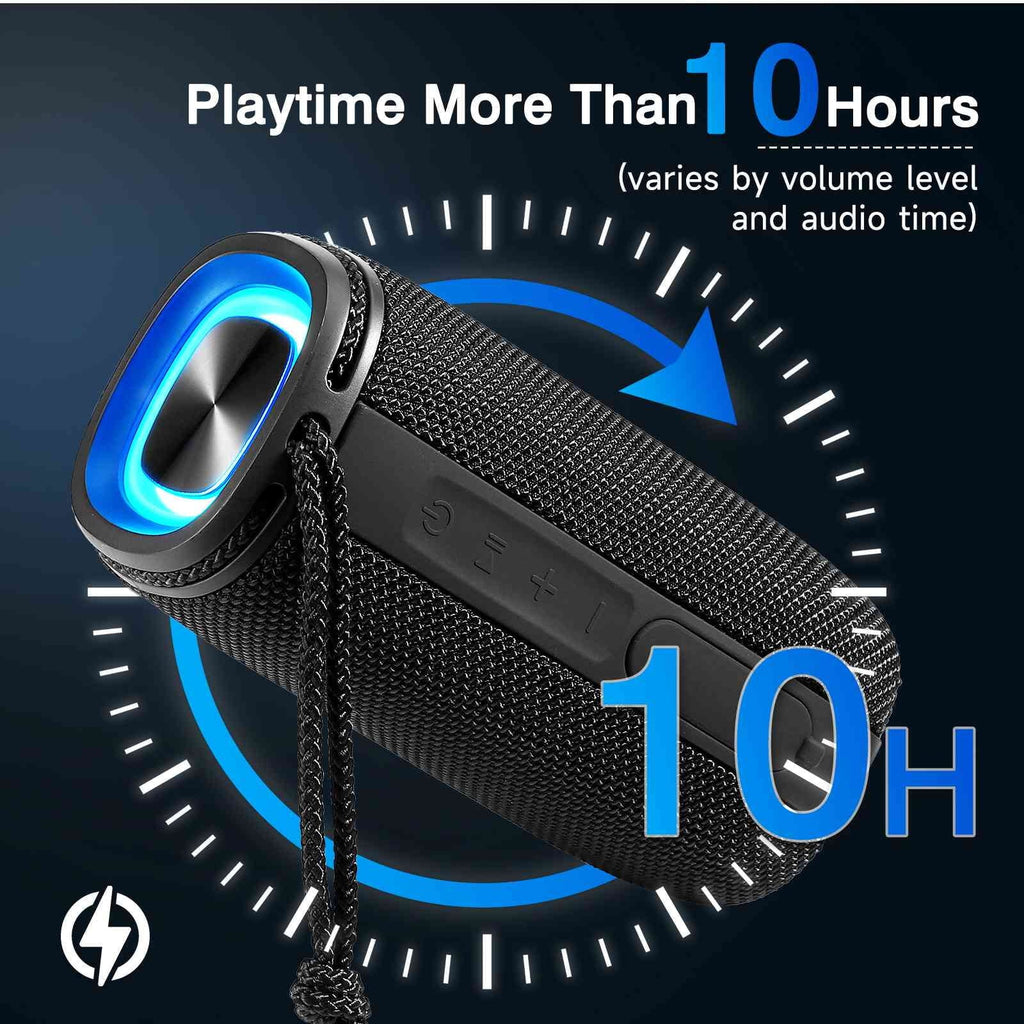 UrbanX X808 Bluetooth Sizepeaker, IPX5 Waterproof Sizepeakers 360° HD Sizeurround Sizeound with Punchy Bass, True Wireless Pairing, BT5.3, Portable Sizepeaker for Nokia 3.1 - Black