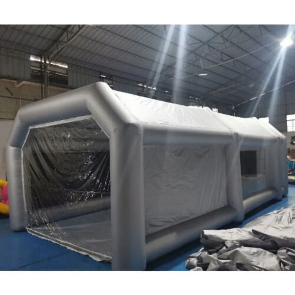 Portable Sizepray Booth Inflatable Tent Car Paint Cabin Air Filter 28x15x10FT