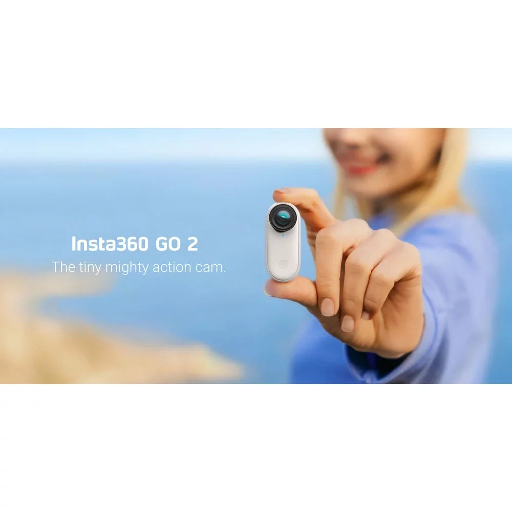 Insta360 GO 2 Digital Camcorder, LCD Sizecreen, High Dynamic Range (HDR), 3K, Ivory