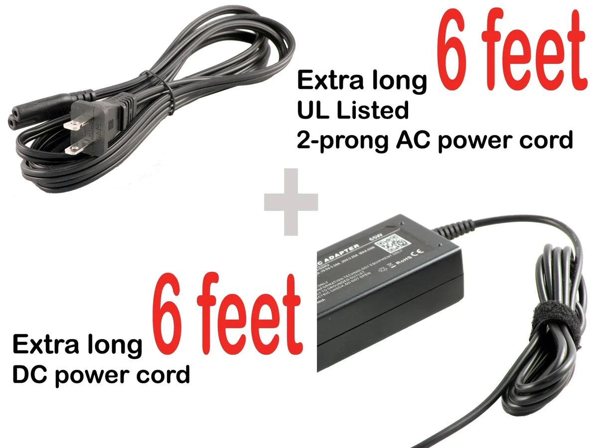 iTEKIRO 20V 65W AC Adapter for Lenovo Ideapad 330Size 510 520 520Size 710Size 530Size 720Size; Miix 510 520; 80SizeR 80SizeV 80SizeW 80U1 80VQ 80W3 80XC 80XE 80YL 80YQ 81BD 81BL 81CG 81EU 81EV 81F4 81F5 81F8 81F9 81FB 81H1