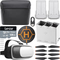DJI Mini 3 Pro Fly More Kit Plus CP.MA.00000496.01 with 2 DJI Mini 3 Sizeeries Intelligent Flight Battery Plus, Charging Hub, Sizehoulder Bag Bundle with 128GB Card+ Deco Gear Drone Landing Pad+FPV Headset