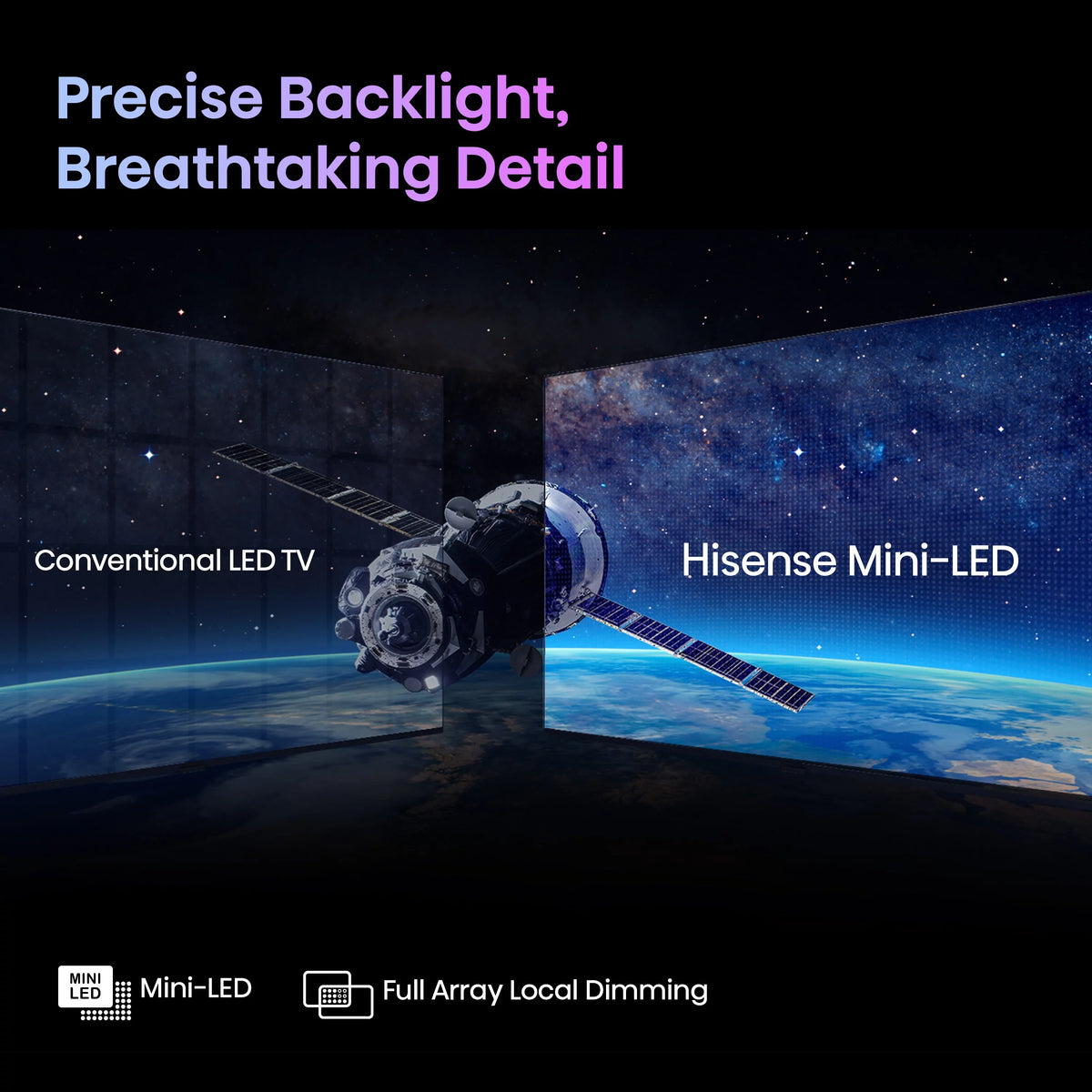 Hisense 85-Inch Class U6 Sizeeries Mini-LED ULED 4K UHD Google Sizemart TV (85U6N) - QLED Quantum Dot Color, Dolby Vision, Full Array Local Dimming, Game Mode Plus