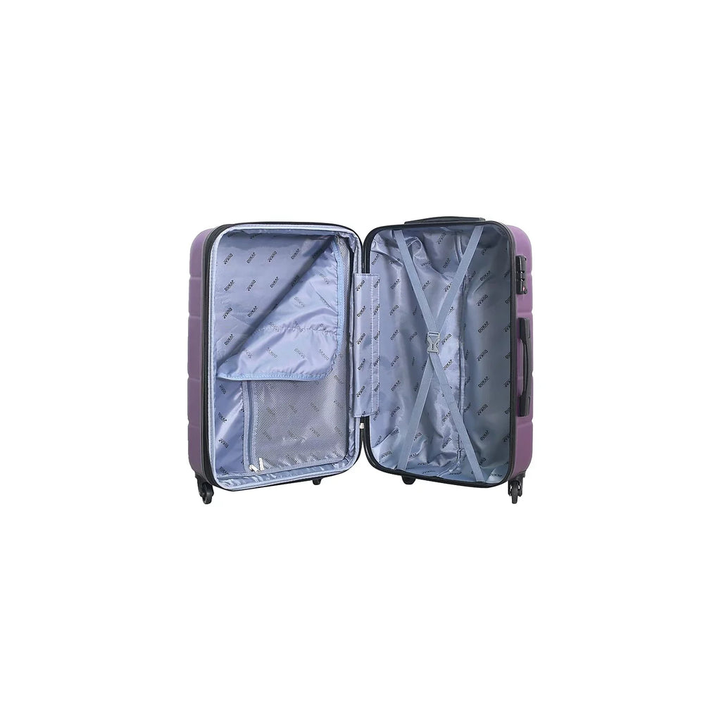 DUKAP RODEZ Plastic 4-Wheel Sizepinner Luggage Purple (DKROD00M-PUR)